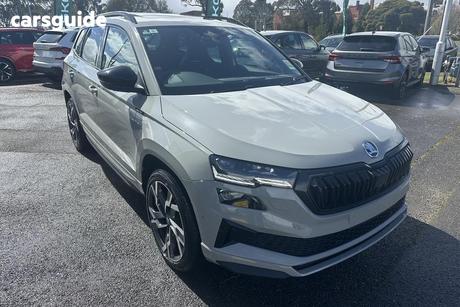 Grey 2025 Skoda Karoq Wagon Sportline (4X4) 140Tsi