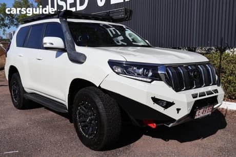 White 2021 Toyota Landcruiser Prado Wagon Gxl Flat Tailgate