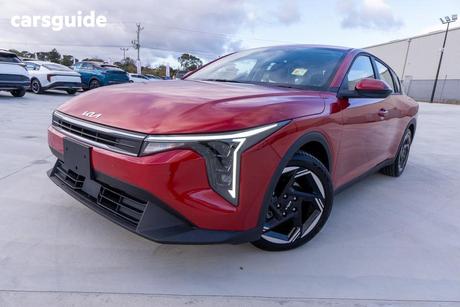 Red 2025 Kia K4 Sedan Sport