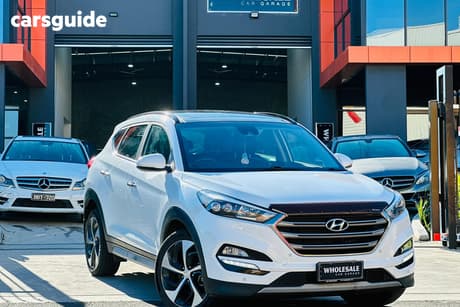 White 2018 Hyundai Tucson Wagon Highlander (Awd) Beige