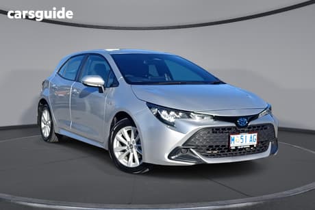 Silver 2024 Toyota Corolla Hatchback Ascent Sport Hybrid