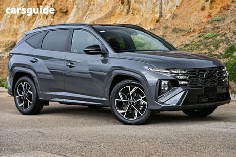 Grey 2026 Hyundai Tucson Wagon Elite Hybrid N Line (Awd)