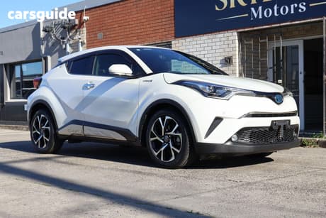 White 2019 Toyota C-HR SUV HYBRID G-LED