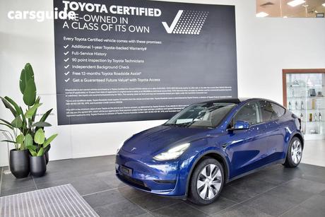 Blue 2022 Tesla Model Y Wagon Rear-Wheel Drive