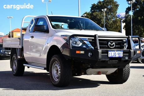 White 2020 Mazda BT-50 Freestyle Cab Chassis Xt (4X4) (5Yr)