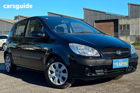 Black 2009 Hyundai Getz Hatchback S