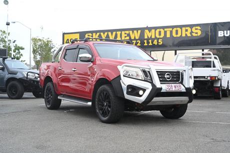 Red 2015 Nissan Navara Dual Cab Utility St (4X4)