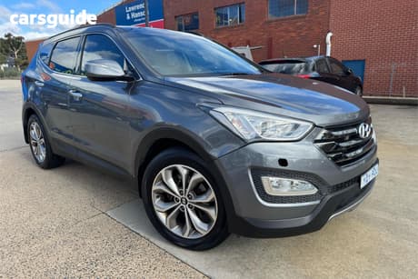 Grey 2014 Hyundai Santa FE Wagon Highlander Crdi (4X4)