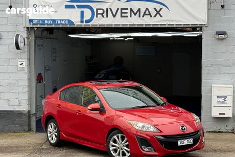 Red 2010 Mazda 3 Sedan Sp25