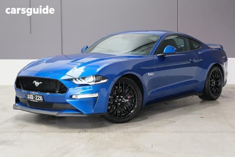 Blue 2018 Ford Mustang Coupe Fastback Gt 5.0 V8