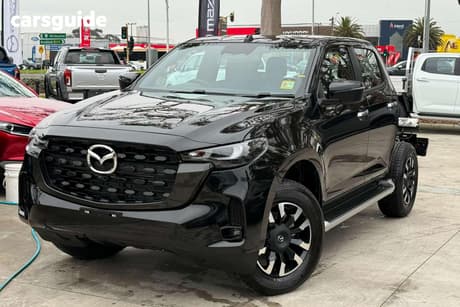 Black 2026 Mazda BT-50 Dual Cab Chassis Gt (4X4)