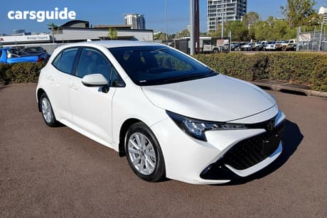 White 2024 Toyota Corolla Hatchback Ascent Sport