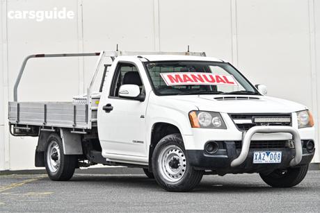 White 2009 Holden Colorado Space Cab Chassis Lx (4X4)