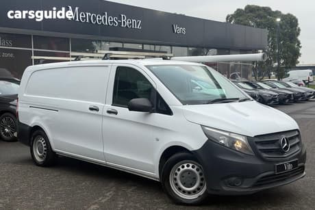 White 2015 Mercedes-Benz Vito Van 116 Bluetec Lwb