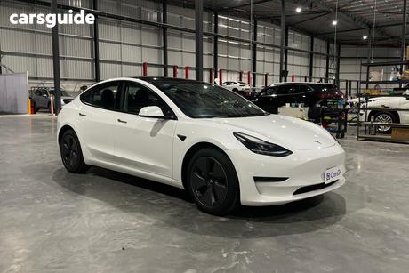 White 2023 Tesla Model 3 Sedan Rear-Wheel Drive