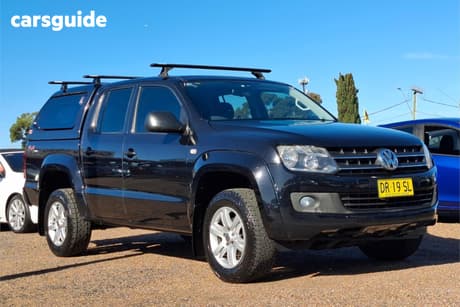Black 2016 Volkswagen Amarok Dual Cab Utility Tdi420 Core Plus (4X4)