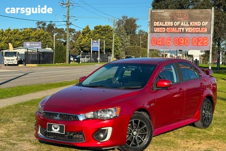 Red 2017 Mitsubishi Lancer Sedan Es Sport