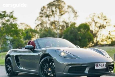 Grey 2021 Porsche 718 Roadster Boxster 25 Years