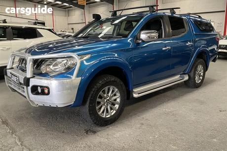 Blue 2017 Mitsubishi Triton Dual Cab Utility Gls (4X4)