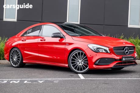 Red 2017 Mercedes-Benz CLA250 Coupe Sport 4Matic