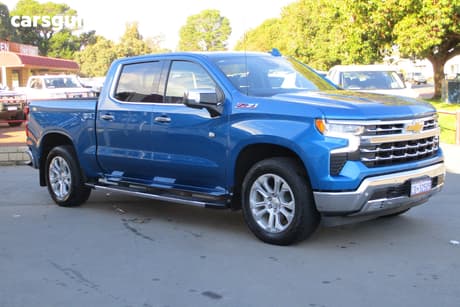 Blue 2024 Chevrolet Silverado Crew Cab Pickup 1500 Ltz Premium