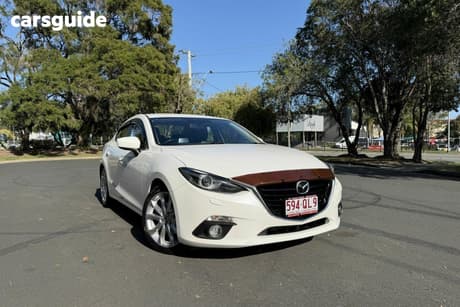 White 2015 Mazda 3 Sedan Sp25 Gt