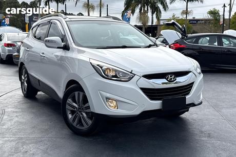White 2014 Hyundai IX35 Wagon Highlander (Awd)