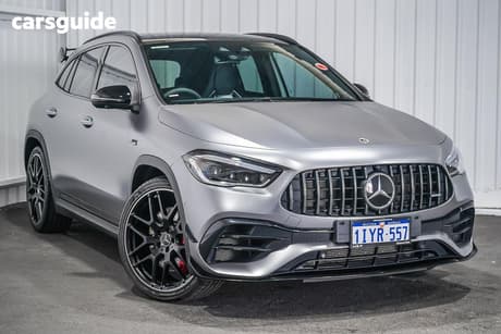 Silver 2022 Mercedes-Benz GLA45 Wagon S 4Matic+