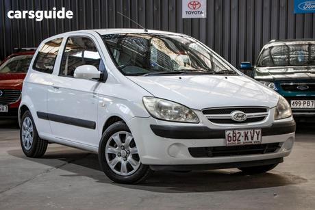 White 2008 Hyundai Getz Hatchback Sx