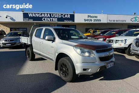 Silver 2014 Holden Colorado Crew Cab Chassis Lx (4X4)