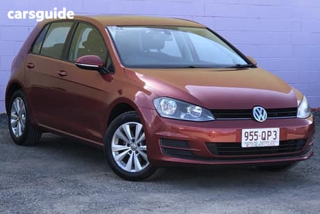 Red 2013 Volkswagen Golf Hatchback 90 Tsi Comfortline