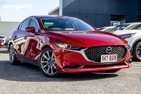 Red 2019 Mazda 3 Sedan G20 Evolve