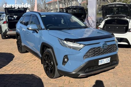 Blue 2024 Toyota RAV4 Wagon Cruiser (Awd) Hybrid