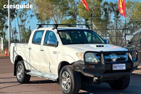 White 2007 Toyota Hilux Dual Cab Pick-up Sr (4X4)