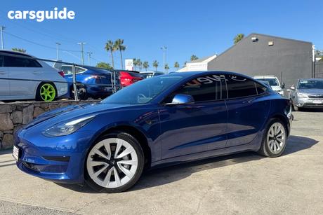 Blue 2023 Tesla Model 3 Sedan Rear-Wheel Drive
