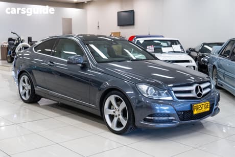 Grey 2013 Mercedes-Benz C250 Coupe Sport Be