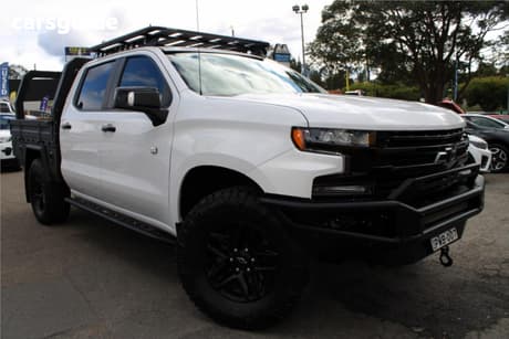 White 2021 Chevrolet Silverado Crew Cab Utility 1500 Lt Trail Boss