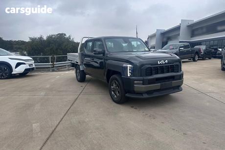 Grey 2025 Kia Tasman Double Cab Chassis Sx (4X4) Black Fender