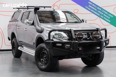 Silver 2018 Mitsubishi Triton Dual Cab Utility Gls (4X4) Blackline