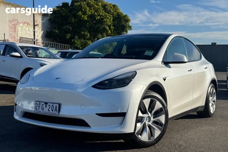 White 2022 Tesla Model Y Wagon Rear-Wheel Drive