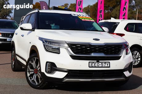 White 2019 Kia Seltos Wagon Gt Line (Awd)