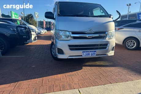 Silver 2012 Toyota HiAce Commercial