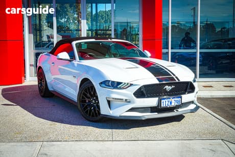 White 2020 Ford Mustang Convertible Gt 5.0 V8