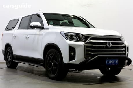 White 2022 Ssangyong Musso Crew Cab Pickup Ultimate Lux