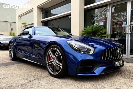 Blue 2019 Mercedes-Benz GT Convertible C R