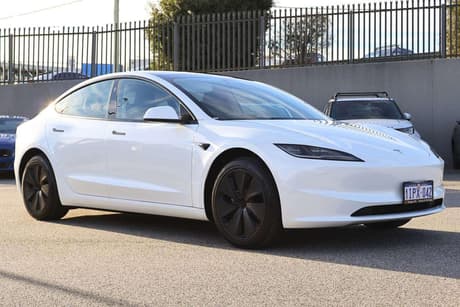 White 2025 Tesla Model 3 Sedan Rear-Wheel Drive