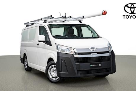 White 2021 Toyota HiAce Van Lwb (4 Door Option)