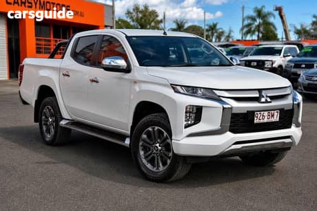 White 2020 Mitsubishi Triton Ute Tray GLX-R (4X4) MR MY21