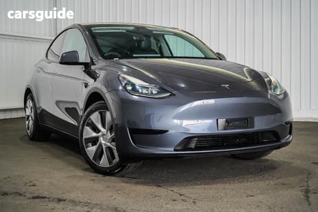 Grey 2022 Tesla Model Y Wagon Rear-Wheel Drive