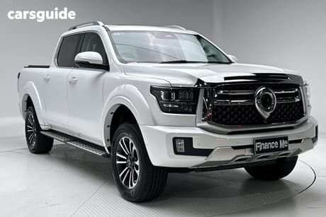 White 2024 GWM Cannon Alpha Dual Cab Utility Ultra Hybrid (4X4)